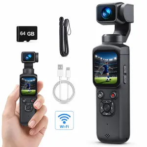 SpecHarge 4K Vlogging Camera for YouTube, 75MP Pocket Digital Camera with 330° Rotating Gimbal Lens, WiFi Travel Camera, Tripod & 64GB Card Included, SummerWins, DealsForYouDays