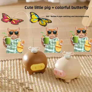 Electronic Cat Cat Teaser Toy Meow Xinbao Boxed Electric Spinning Butterfly Tuo Pig Pet Toy