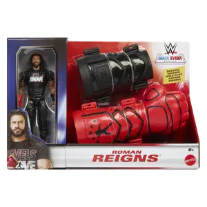 Roman Reigns (Role Play) and Main Event Figure Mattel WWE Toy Wrestling Action Figure
