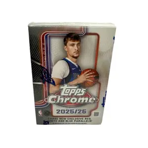 (20 Box) Topps Chrome 2025 NBA Blaster Box Sports Trading Cards