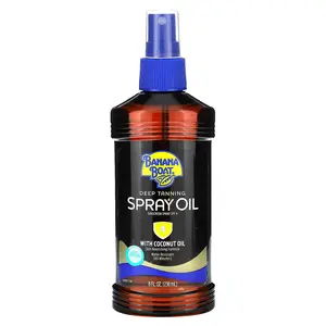 Banana Boat Deep Tanning Spray Oil with Coconut Oil, SPF 4, 8 fl oz (236 ml) Banana Boat Deep Tanning Spray Oil with Coconut Oil, SPF 4, 8 fl oz (236 ml)