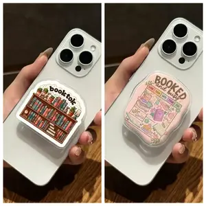 BookTok Bookshelf MagSafe Phone Grip – Book Lover Magnetic Pop Socket & Kickstand – Reader Gift