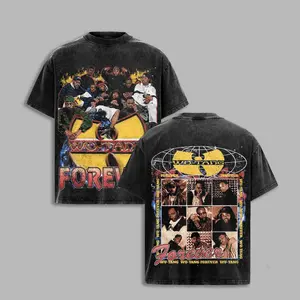 Wu-Tang Clan Forever Vintage Washed Graphic Tee | Wu Tang Forever Hip Hop Rap Shirt | Retro 90s Rap Group Oversized T-Shirt | Classic Old School Music Fan Tee | Unisex Acid Wash Shirt, WuTang Clan, WuTang Forever, Rap hirt, Retro Style, 90s HipHop