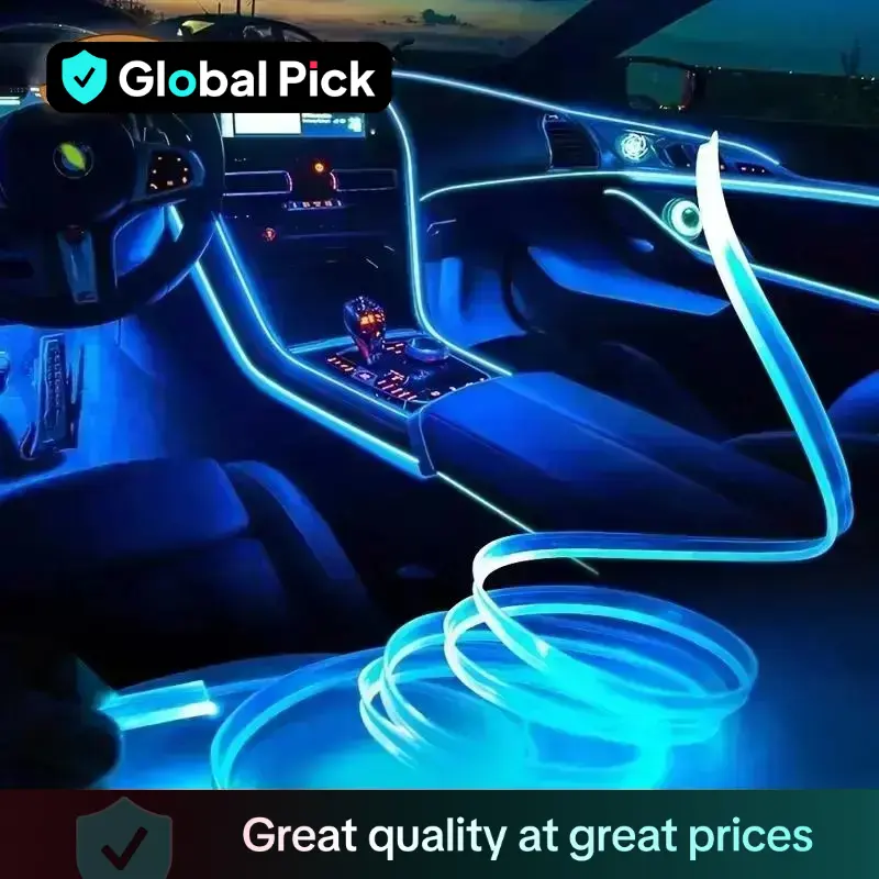 RGB LED Light Strip, Car Interior Atmosphere Light, USB Drive Car Neon Light, Decorative Light for Car, Home, Party, Festival, Car Interior Lighting,