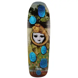 Opera Rider Stock Skateboard Deck Caroline Cuder Wood Curtain Call Dark Green 9.0" x 32"