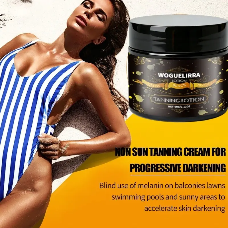 Instant Self-Tanning Lotion with Coconut Oil, Long-Lasting Color, Lightweight & Absorbent, Quick Results in 8 Seconds, Single Pack, Sunless Tanning Lotion, Tanning Cream