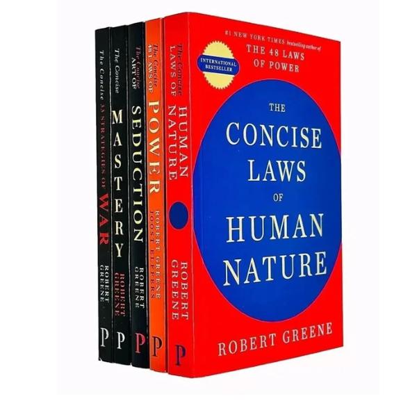 Robert Greene 5-Book Set (CONCISE EDITIONS) | 48 Laws of Power, Art of Seduction, Mastery & More