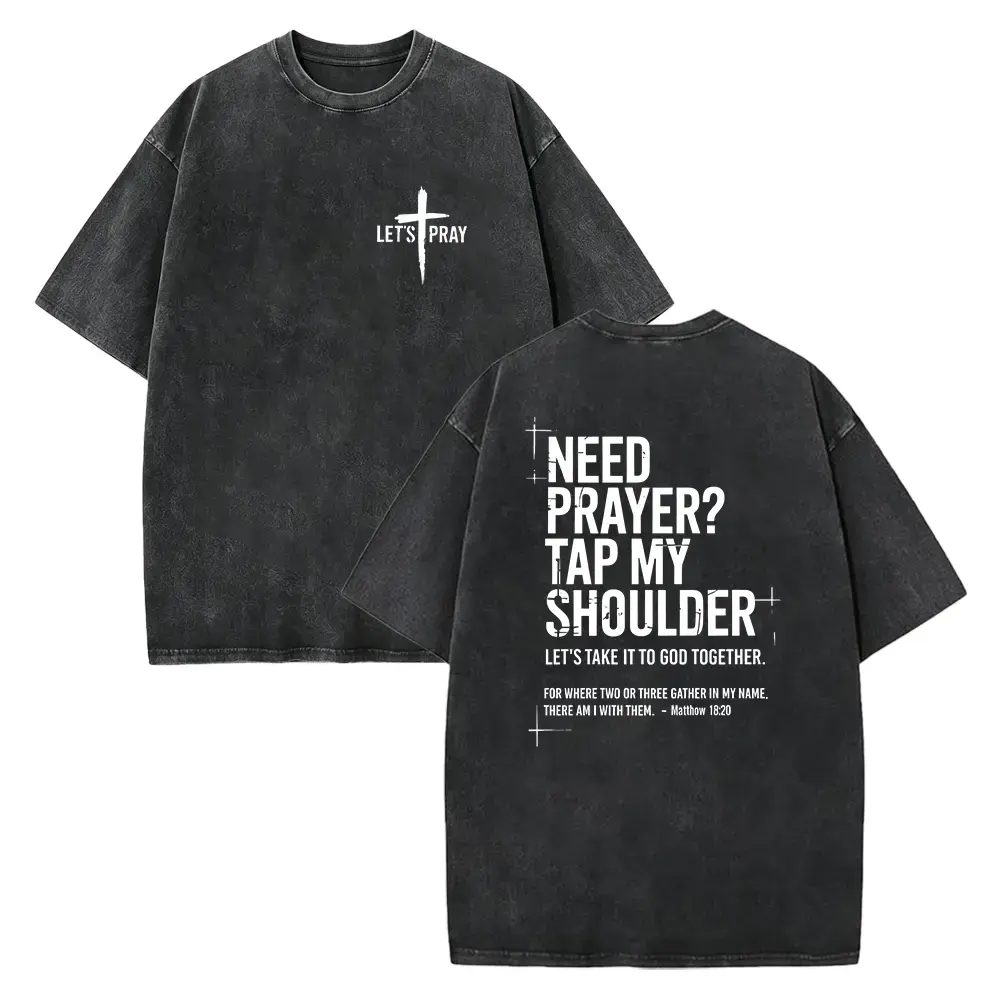 Need Prayer Tap My Shoulder Shirt, Bible Verse Shirt, Trendy Christian Gift, Christian Dad Shirt, Praying Mom Gift, Motivational God Shirt