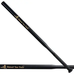 Slim Baseball Training Bat 34in 1.7lbs Thin Power Stick Training Bat Steel Black PU Wrapped
