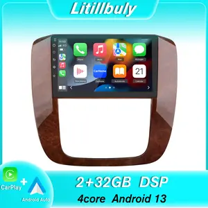 9" Android 13 Car Stereo for GMC Yukon 2007-2013 & Chevrolet Tahoe/Suburhan 2007-2013 touch screen has Android Auto Wireless Carplay, Bluetooth WIFI supports GPS Navigation