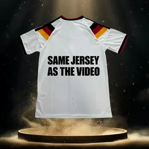 same jersey as the video ,football jersey of the team, paired with a comfortable round-neck sports top, is suitable for games, training and daily wear. It is suitable for both men and women. Soccer Tee Athletic Activewear