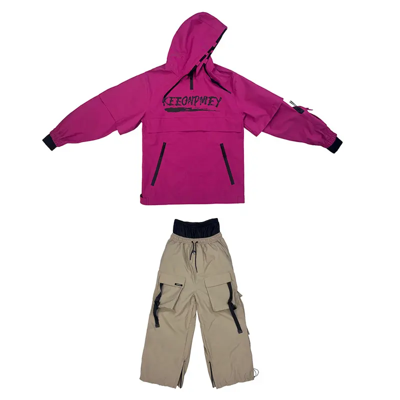 【 Set 】 E17 Violet Velvet Top+YK47 Khaki