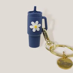 Tiny Tumbler Keychain - Navy