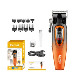 Kemei Electric Hair Clipper, 1 Box Professional Hair Trimmer & Accessories, Great for Men Stylists Barber Barbershop Salon Home Use