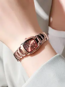 New Fashionable Women's Quartz Watch, Roman Alloy Steel Band, Casual Style, Ideal Gift for Halloween, Christmas, Birthday