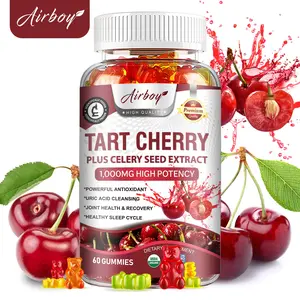 Airboy - Tart Cherry Natural Berry Supplement - 1000 mg High Potency - Joints, Muscles & Bones, Stress, Sleep & Anxiety