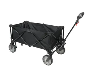 Multi-Purpose Black Wagon Big Bucket Cart, Height 24" for Home and Garden