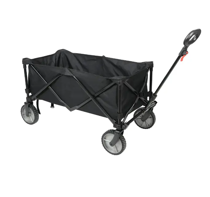 Multi-Purpose Black Wagon Big Bucket Cart, Height 24" for Home and Garden