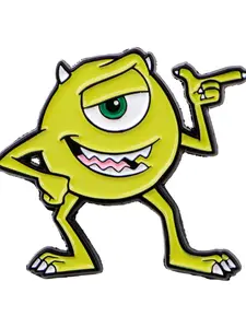 Funny Monster Pins and Brooches, Kawaii Zinc Alloy Lapel Pin, Fashion Clothing Accessories, Perfect Gift Idea for Friends, Durable Metal Pins