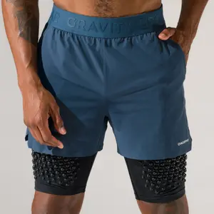 OMORPHO Men's G-Short 2-in-1 - 1.5lb MicroLoad Resistance Training Sportswear