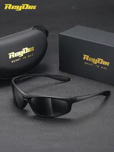 ReyDix 1 Piece Unisex Full Frame Sunglasses， Polarized Oval Frame Sunglasses UV400，Handcrafted Frames With Soulful Warmth