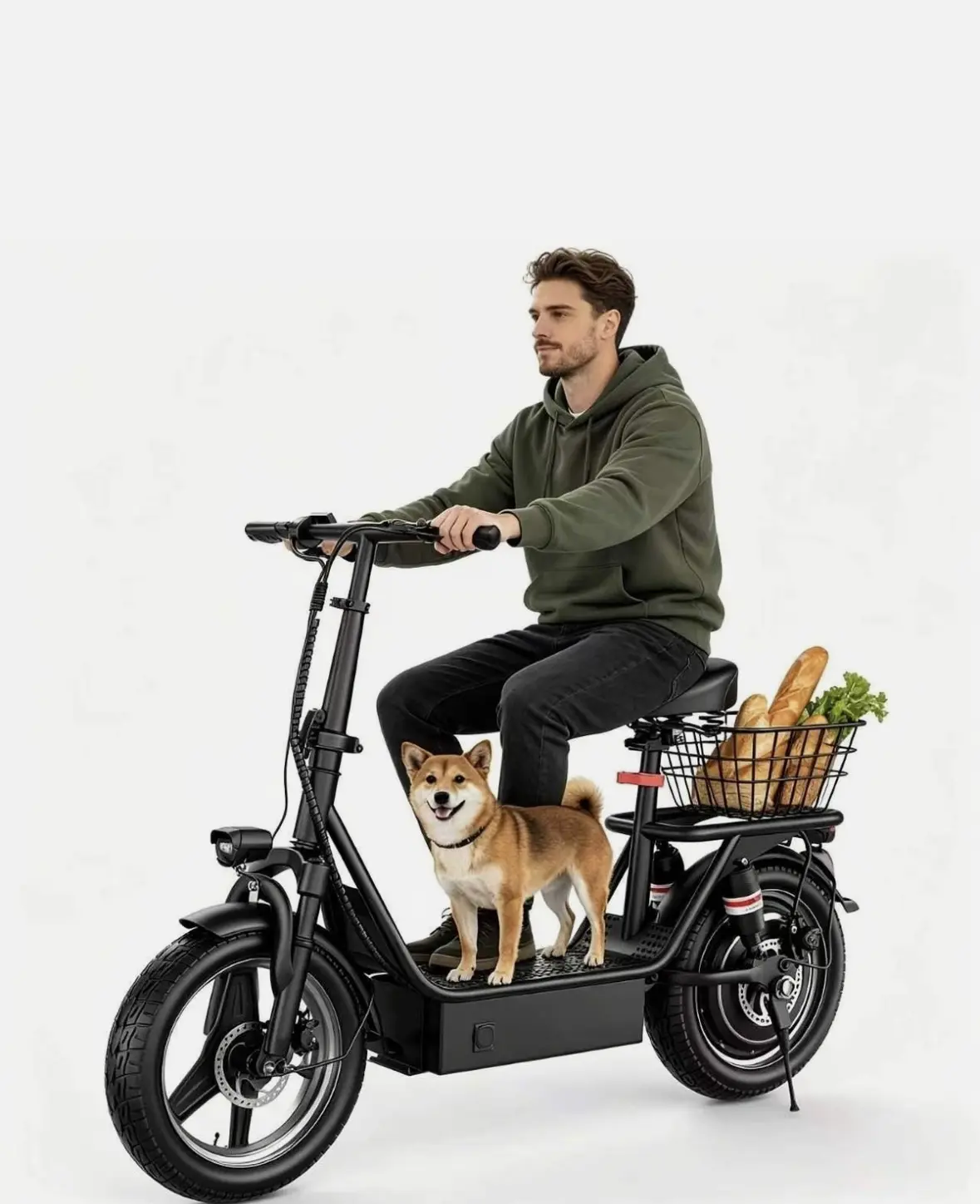 74.9W off-road scooter, 48V high-capacity battery 25MPH 3SPEED