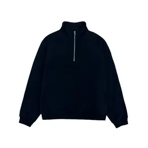 Black Zipper Sweatshirt