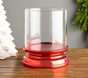 HomeWorx by Slatkin + Co. Red Everyday Candle Hurricane