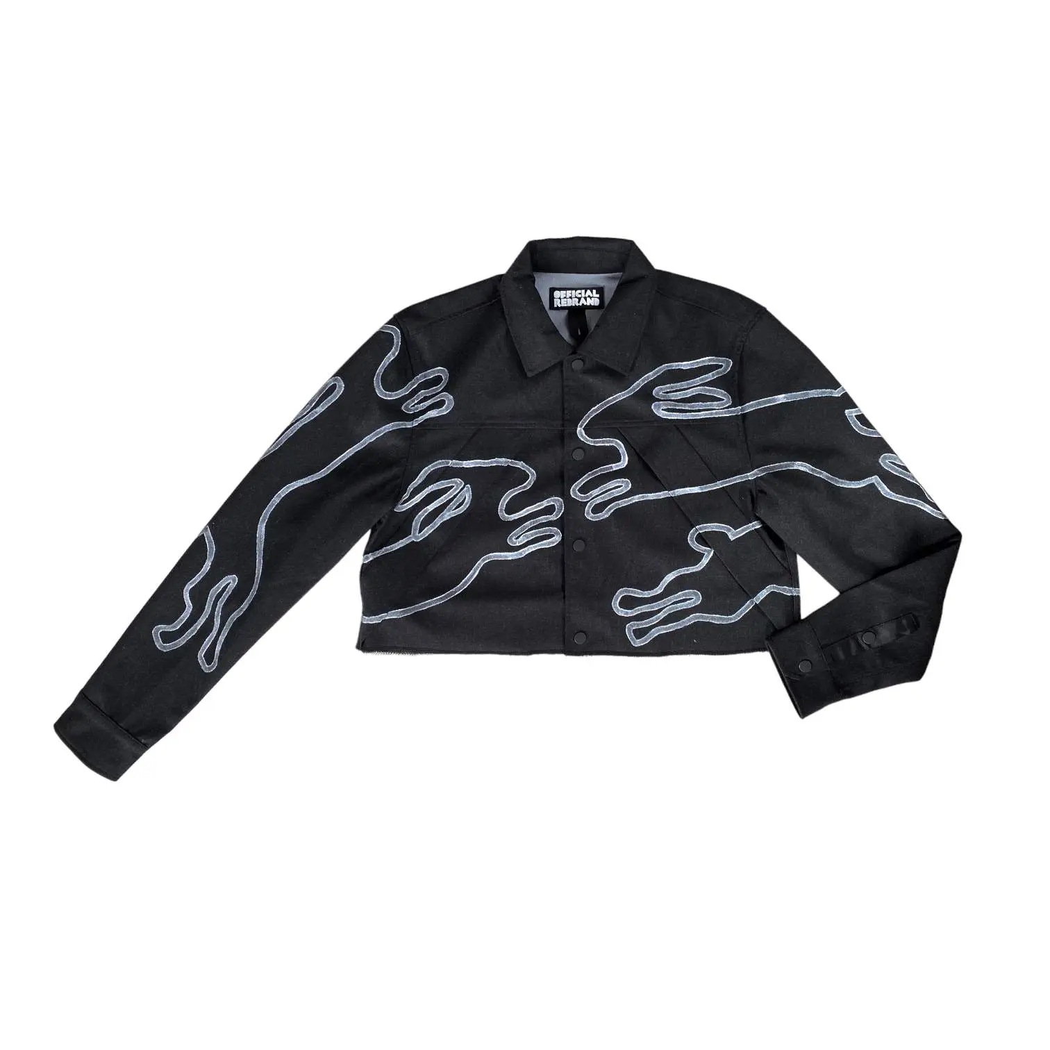 LEAPING RABBITS wool jacket