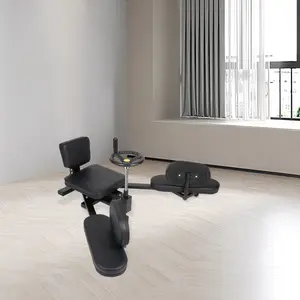 Leg Stretcher Machine for Home Gym with Handwheel, 180 Degree Stretch up to 220lbs Capacity for Dance Yoga Flexibility Training