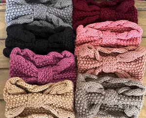 Bow Style Cozy Knit Headband Set of 2