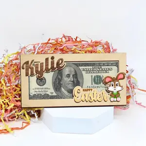 Personalized Bunny Easter Money Holder Gift, Bunny Money Holder, Easter Gift, Easter Present, Easter Basket Decoration