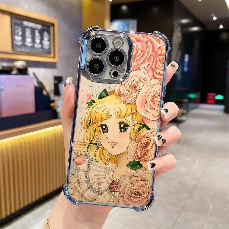 Retro Candy Anime TPU Smartphone Case - 80s Themed Shockproof Protective Accessory for iPhone 17,16,15,14,13,12,11 Pro Max, Plus Devices for Anime Fans (Phone Accessories) tiktokshopbacktoschool