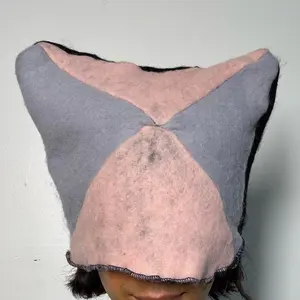 Felt Merino Wool Sewn Hat Color Beanie