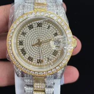 Moissanite silver watch