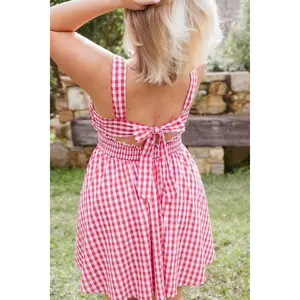 Naima Mini Dress - Red Gingham
