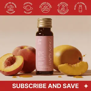 Glow Shots Marine Collagen 10000 mg Collagen Supplement with Antioxidant Hibiscus & Liposomal Technology for Skin Hydration