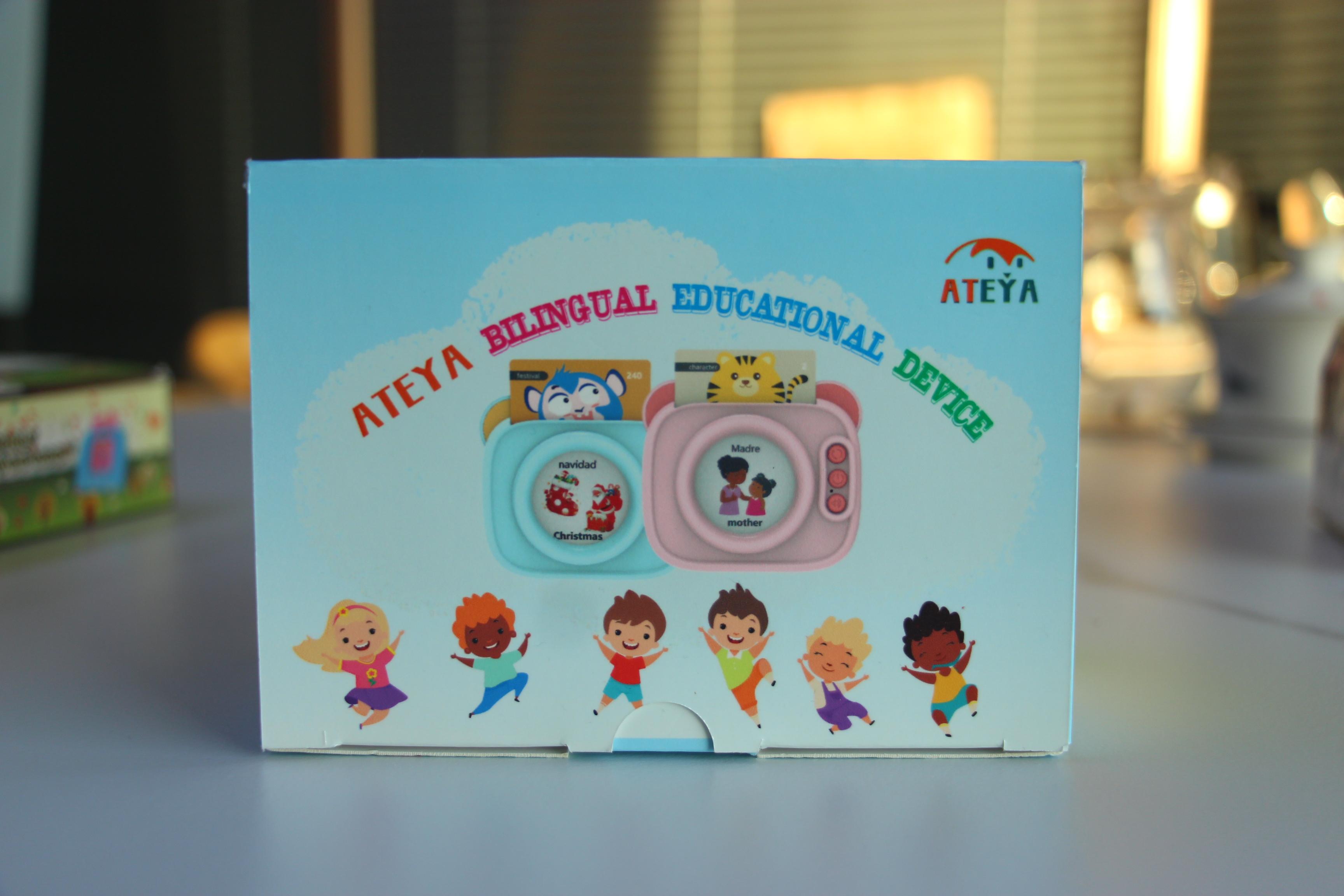 Bilingual ATEYA Talking Flash Cards for Kids - 560 Bilingual (Eng/Span) + 224 English Sight Words, Montessori Educational Sensory Learning Gift