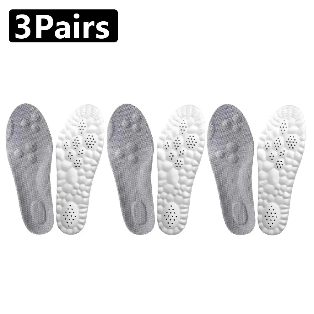 Unisex 4D Cloud Insoles, Lightweight Anti-Fatigue Support Shoe Inserts with Ultra-Soft Shock-Absorption, Breathable Massage Design for ft Pain Relief in Standing Work Shoes, Party Gift