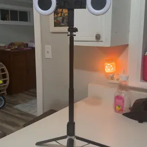 Product Review of New 6 in 1 Selfie Stick With Fill Light, 67" Phone Tripod & Wireless Remote Page Turner,Bluetooth Camera Video Recording Remote,Music Control, for iPhone ,iPad ,iOS,Android from k**s