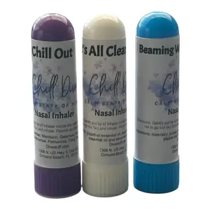 Diva Chill By Diva Stuff 3 Pack Of Nasal Inhalers For Clarity, Chill and Cheer, Compact, Gentle, Fast Acting
