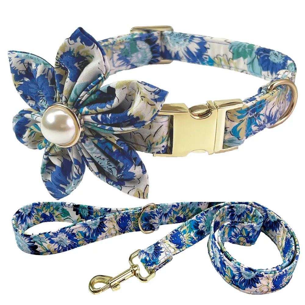 Rose Red [Rope + Collar + Beaded Flower]