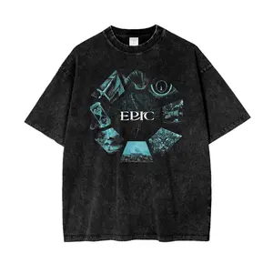 EPIC The Musical - Oversize Snow Washed Musical T-Shirt, All-Day Comfort, Zero Compromise, Classic Fashion, Timeless Design for