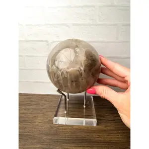 Smoky Quartz Crystal Sphere 4” Polished Natural Quartz Ball 3lb 7.9oz #1