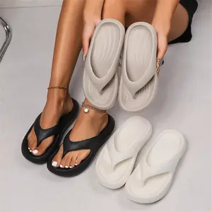 Women's Thick Sole Wave Insole Flip Flops |   Comfortable Non-Slip Orthopedic Thong Sandals for Summer Casual, Daily Wear & Beach