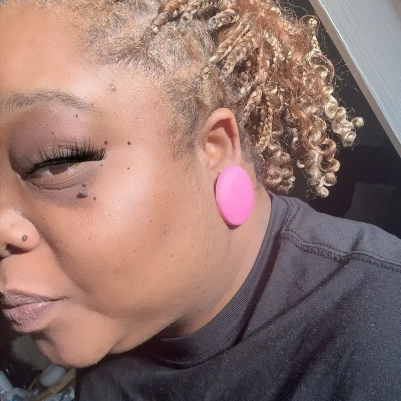 Button Earrings