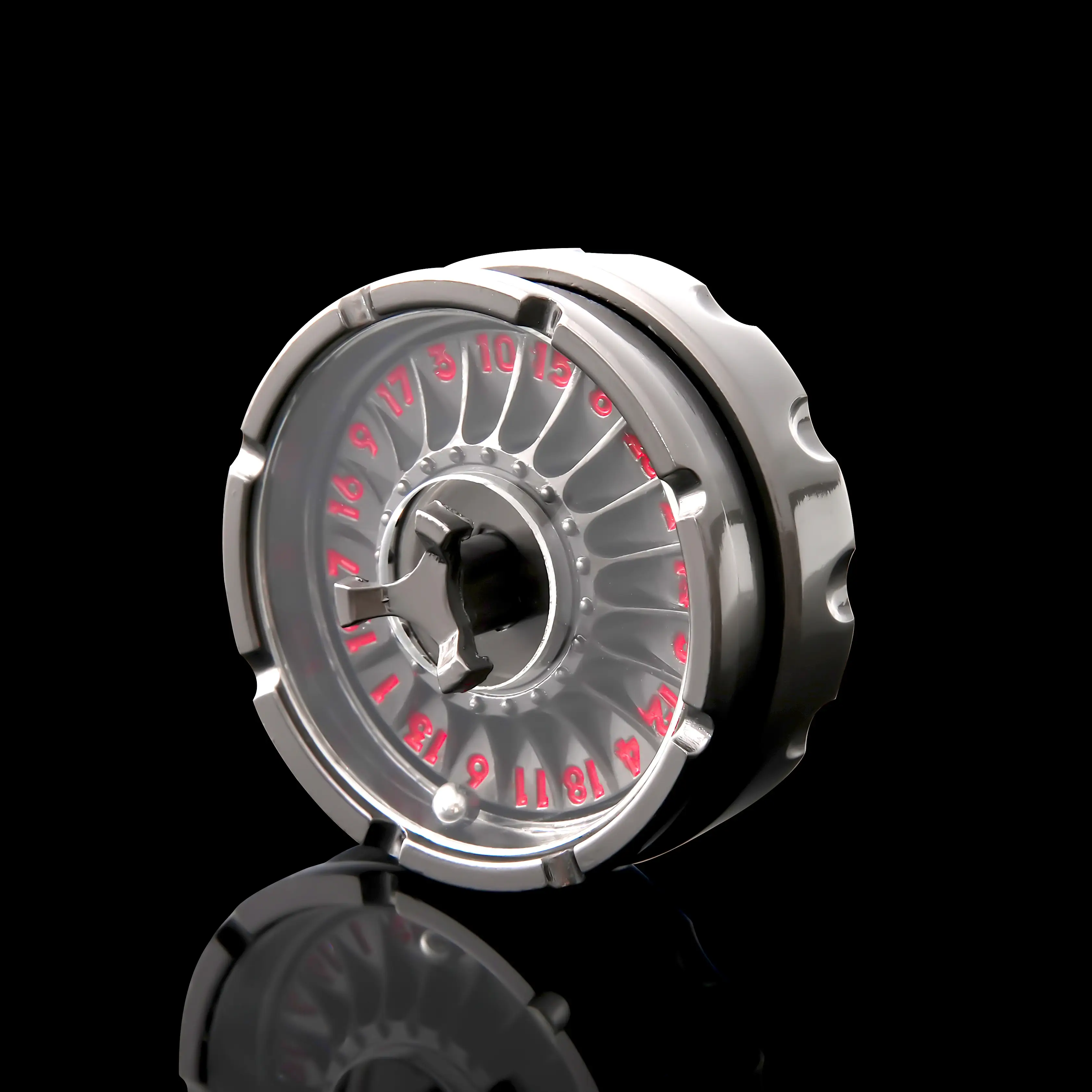 YEMEKO D20 Fidget Spinner Dice for DND 7-in-1 Metallic Dragon Dice Set with Gift Case for Dungeons & Dragons and RPG Gifts Durable Craft Rollerball Sp