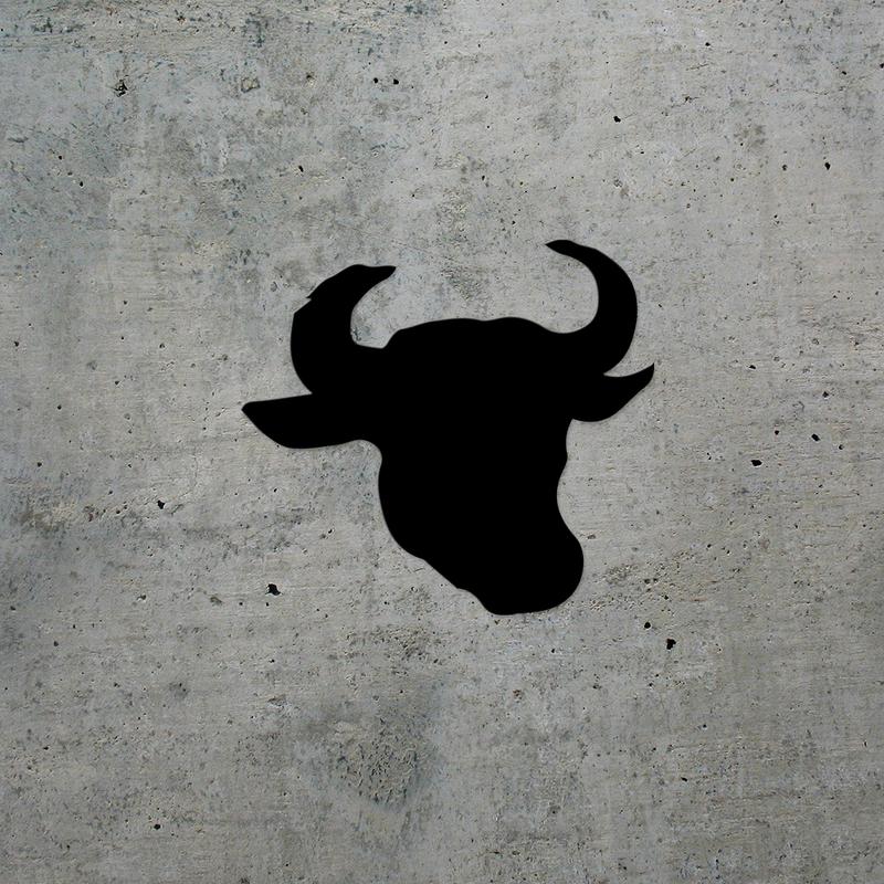 Transparent Decal Stickers Of Solid Bull Head Premium Waterproof Vinyl Decal Stickers For Laptop Phone Accessory Helmet Car Window Mug Tuber Cup Door Wall Decoration