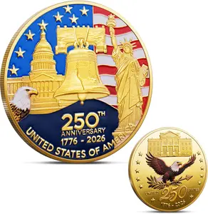 US Commemorative Replica Coin Collector Grade Yellow Classic Design,5. Collector Grade US Commemorative Replica Coin Yellow Classic Design