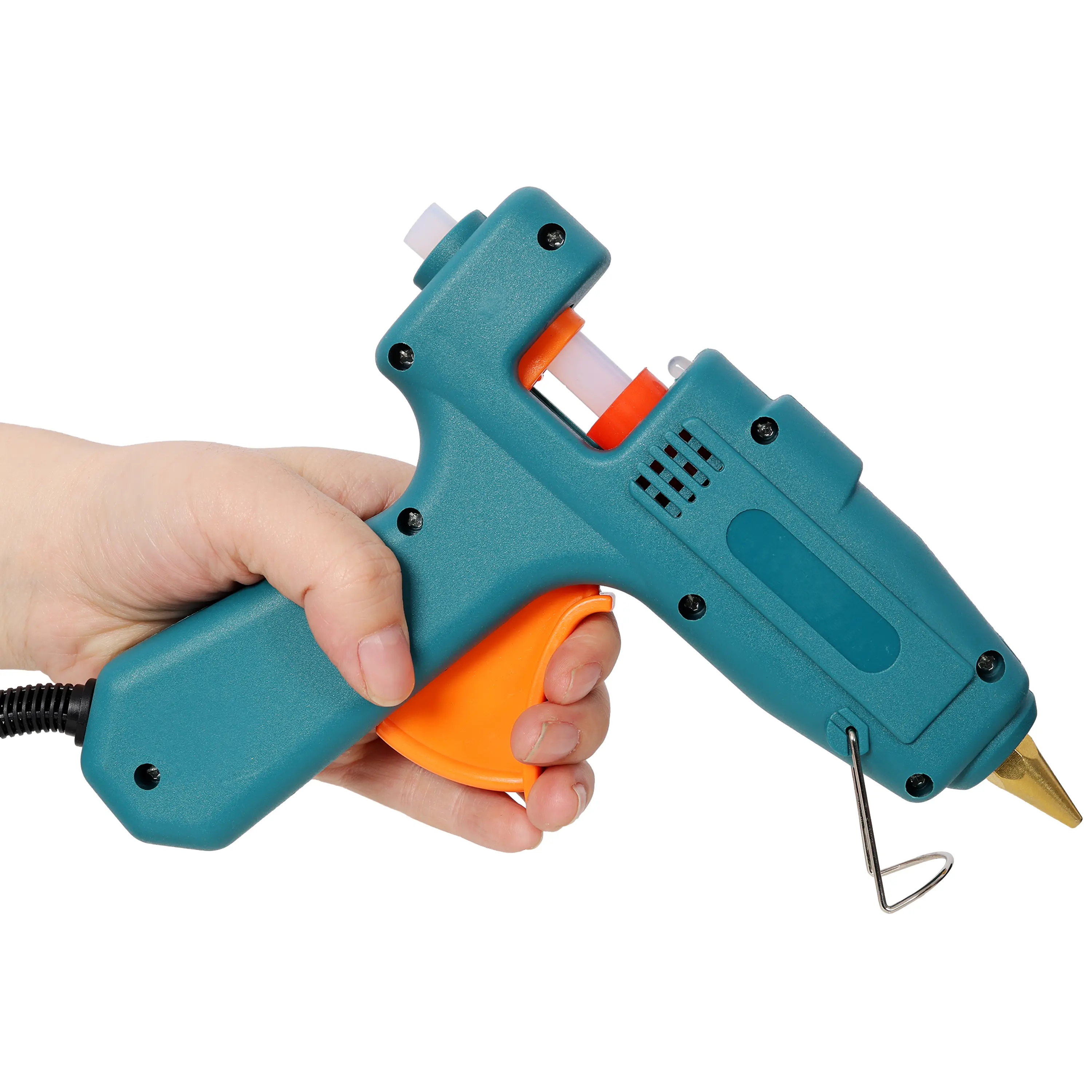 Compact Dual Temperature Hot Glue Gun Kit - 30 Glue Sticks, Storage Bag Included - DIY Craft & Repair Tool for Home, Furniture Projects